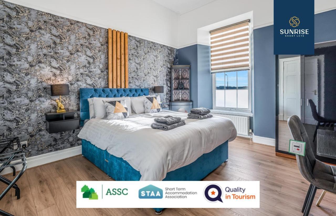 Presidential Apartment, Family Home, Luxury Bedrooms, 2 Rooms, 1 King Bed, 2 Single Beds, Free Wifi, Free Parking, Tourists, Business Travelers, Relocation, Beautiful River Views, - Long Stays, Invoice And Reduced Price Are Only Via Sunrise Short Let Дънди Екстериор снимка