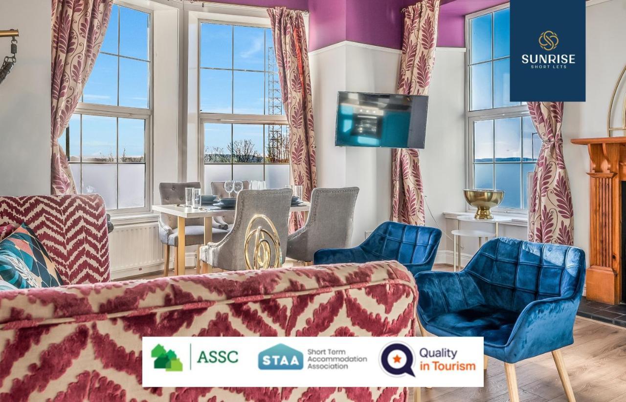 Presidential Apartment, Family Home, Luxury Bedrooms, 2 Rooms, 1 King Bed, 2 Single Beds, Free Wifi, Free Parking, Tourists, Business Travelers, Relocation, Beautiful River Views, - Long Stays, Invoice And Reduced Price Are Only Via Sunrise Short Let Дънди Екстериор снимка